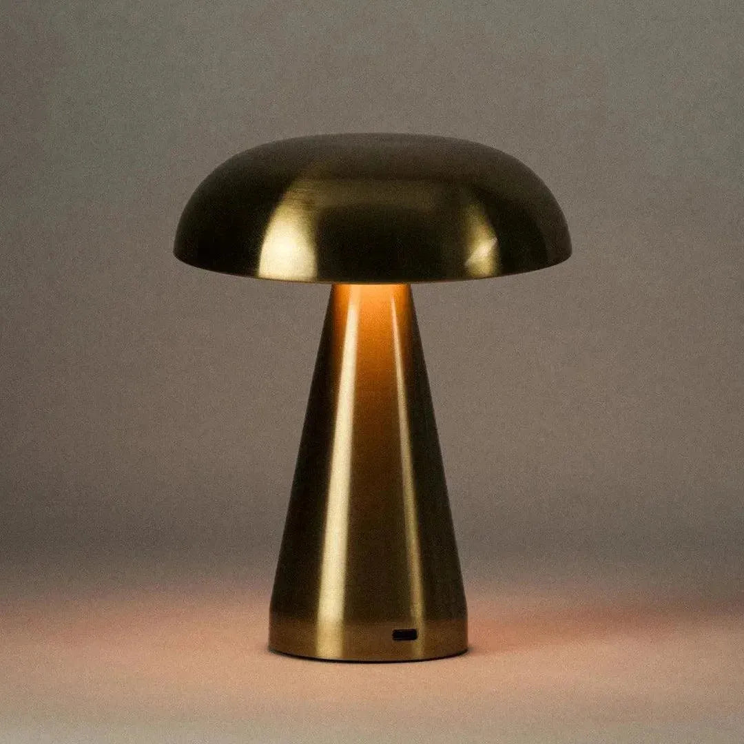 Portable Metal Touch Lamp | Brassy Gold