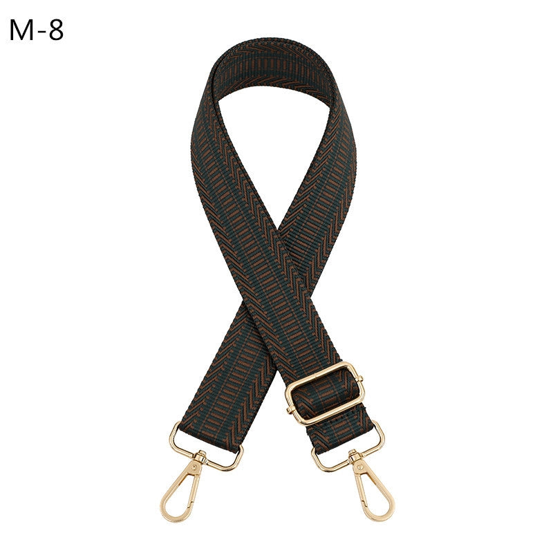 All Seasons Polyester Color Block Bag Strap