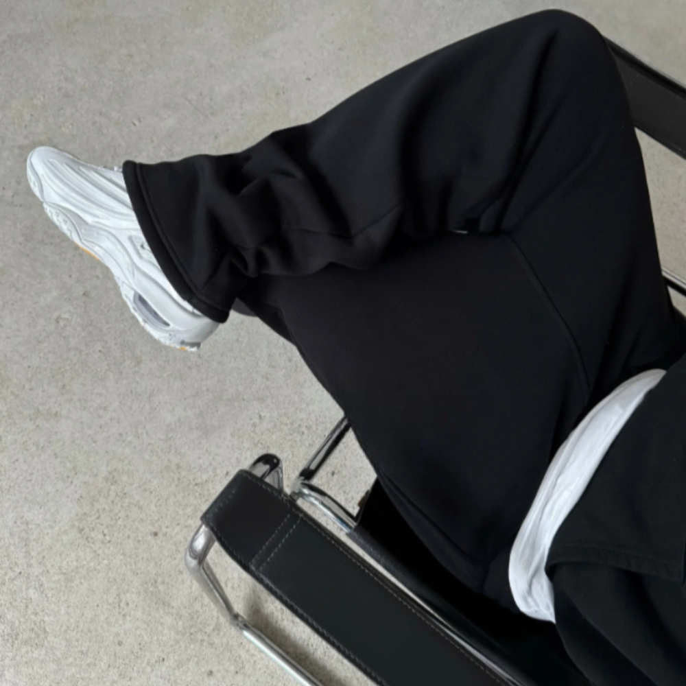 Tapered Zipper Hem Sweatpants