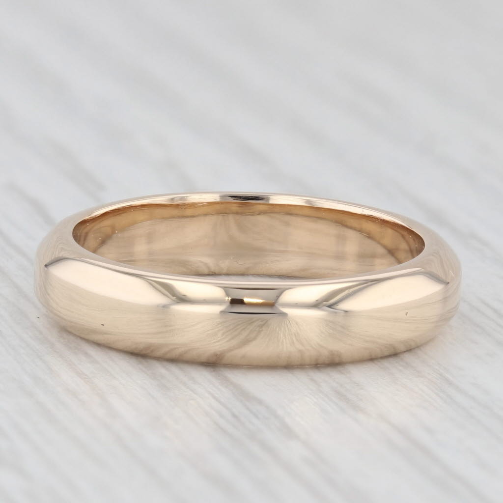Classic Yellow Gold Wedding Band 14k Diana Size 8.5 Stackable Ring