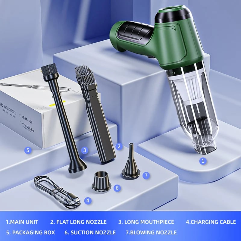 Wireless wet and dry car vacuum cleaner