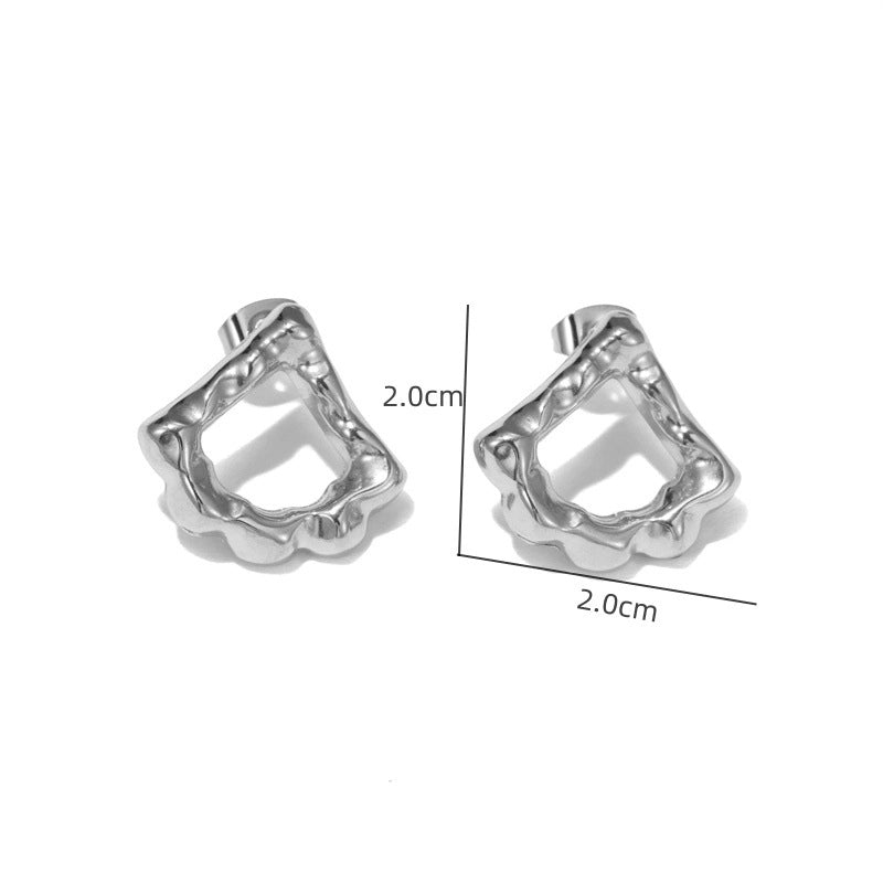1 Pair Elegant Streetwear Geometric Plating 304 Stainless Steel Ear Studs
