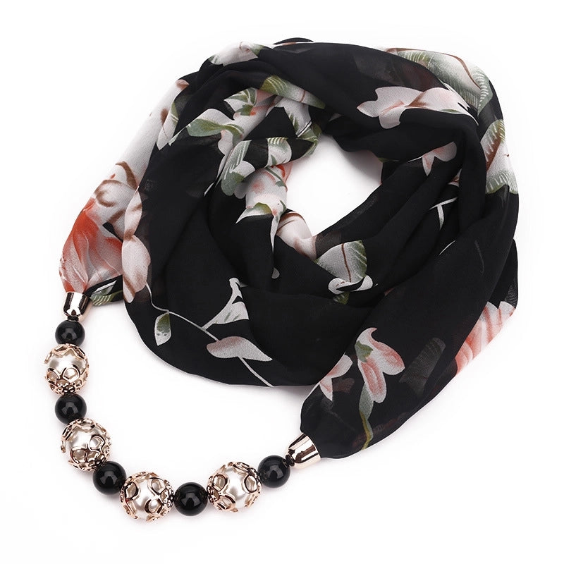 Women's Streetwear Geometric Chiffon Printing Scarf