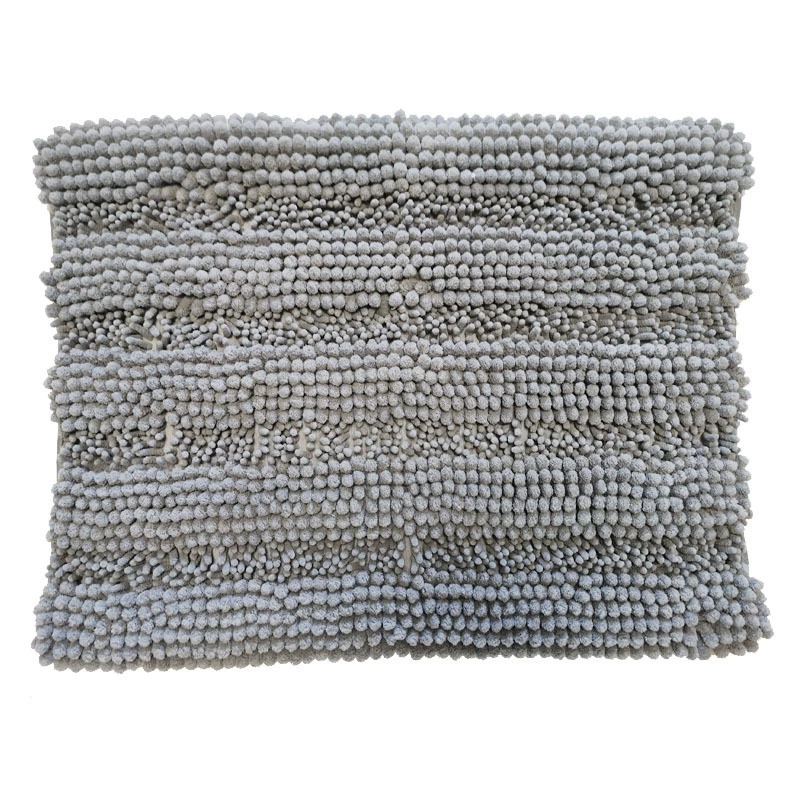 Super soft large grain thick tufted chenille floor mat machine washable suitable for study living room bathroom kitchen