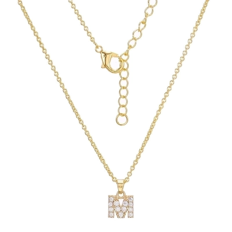 Brass Cable Chain Letter Necklace