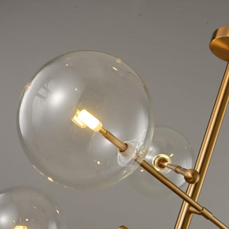 Dana 6 | Brass Modern Chandelier