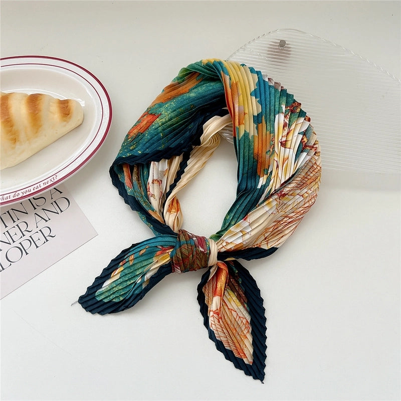 Women's Casual Minimalist Flower Polyester Printing Scarf