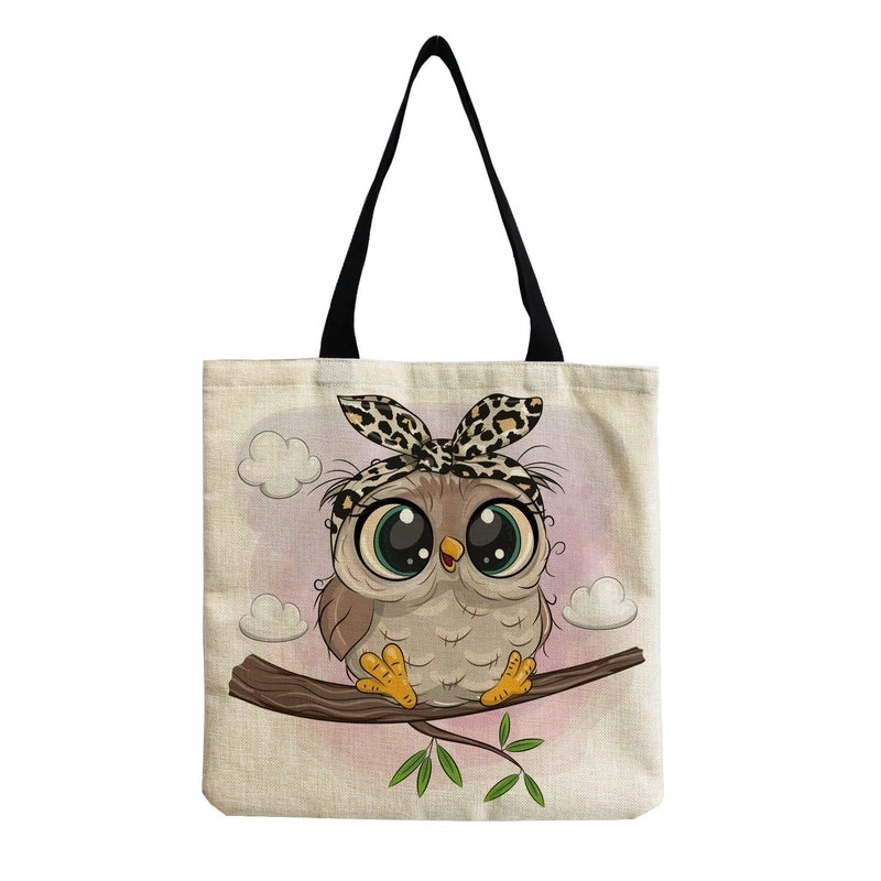 Women's Casual Cartoon Shopping Bags