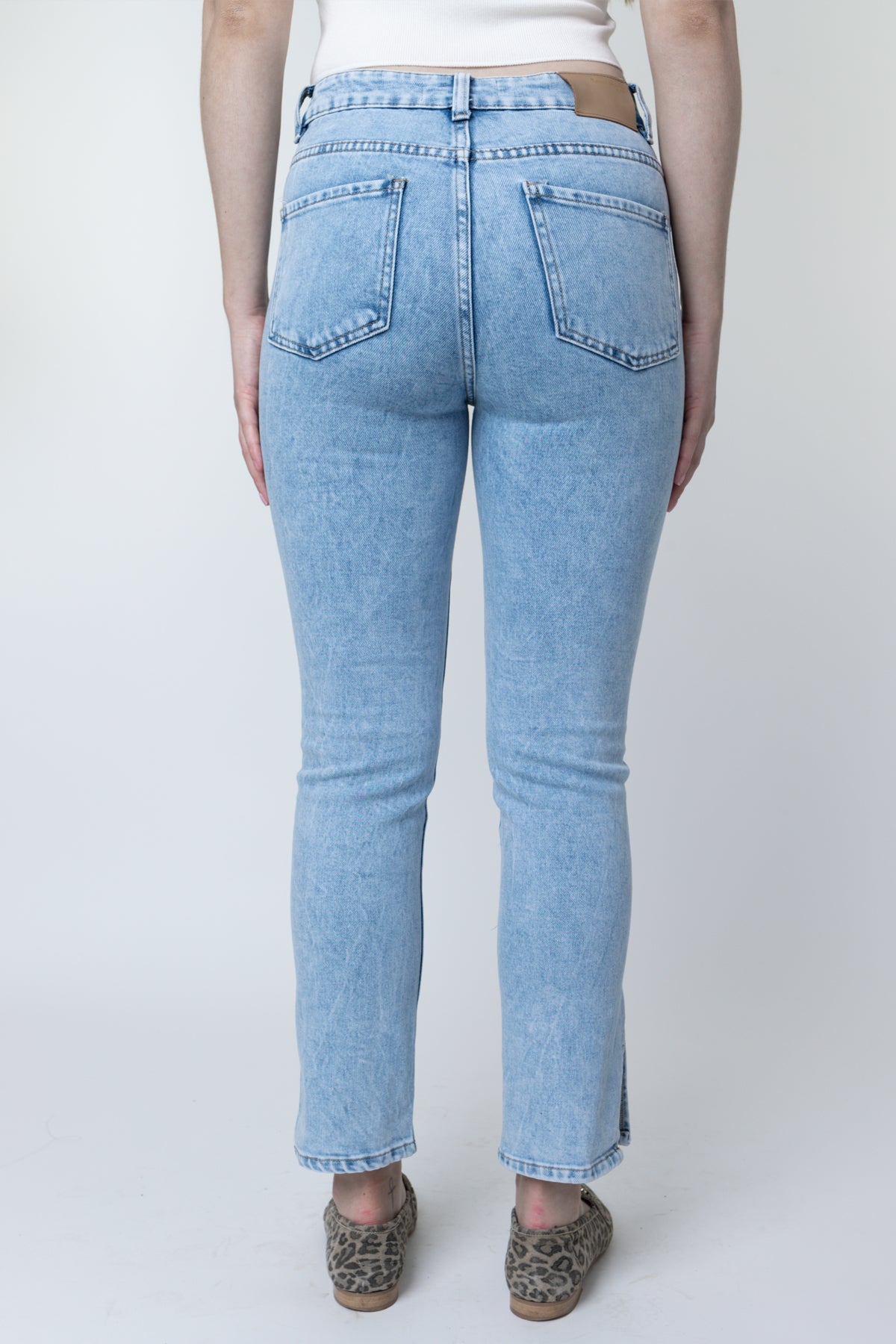 Elke stretch jeans met split