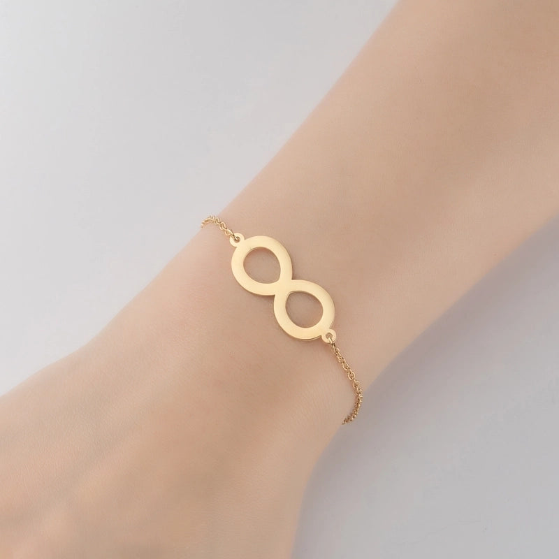Minimalist Geometric Titanium Steel Bracelets Plating No Inlaid Stainless Steel Bracelets