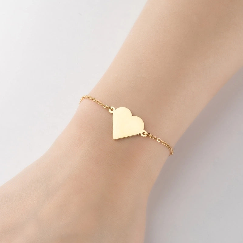 Minimalist Geometric Titanium Steel Bracelets Plating No Inlaid Stainless Steel Bracelets
