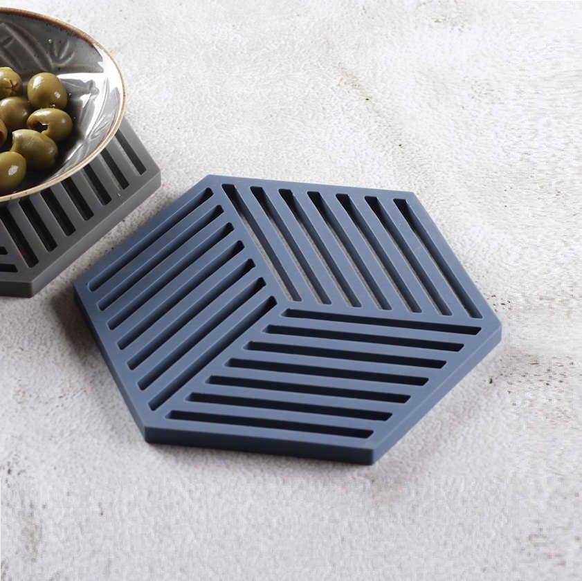 Hexagon Trivet - Denim