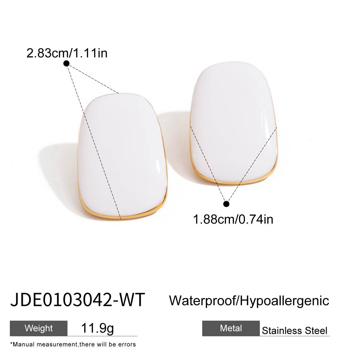Stainless Steel Earrings Dopamine Earrings Design Niche Titanium Steel Female