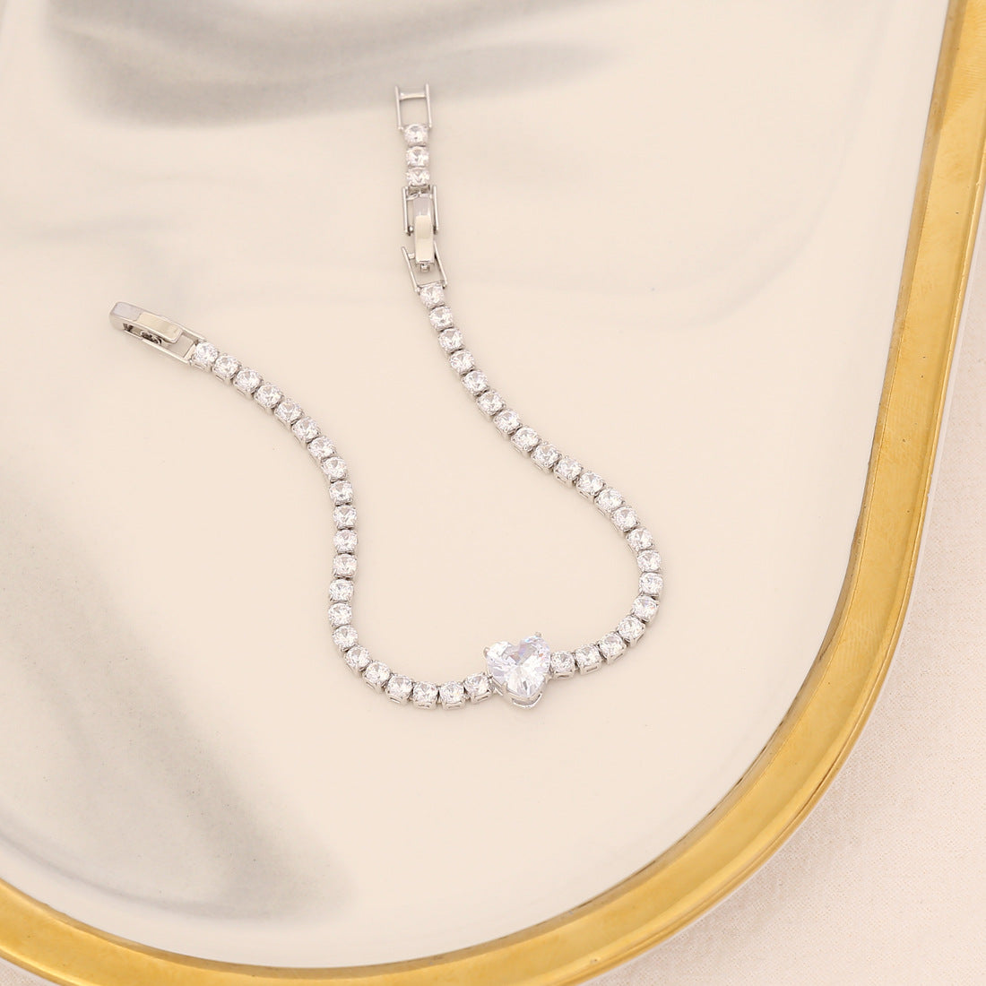 Women Heart Star Zircon Bracelets