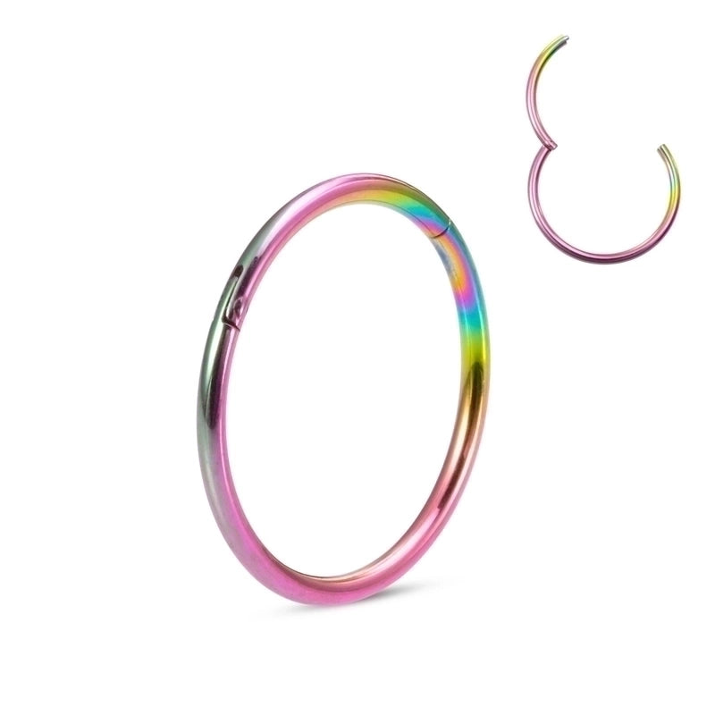 Minimalist Round Stainless Steel Plating Nose Ring