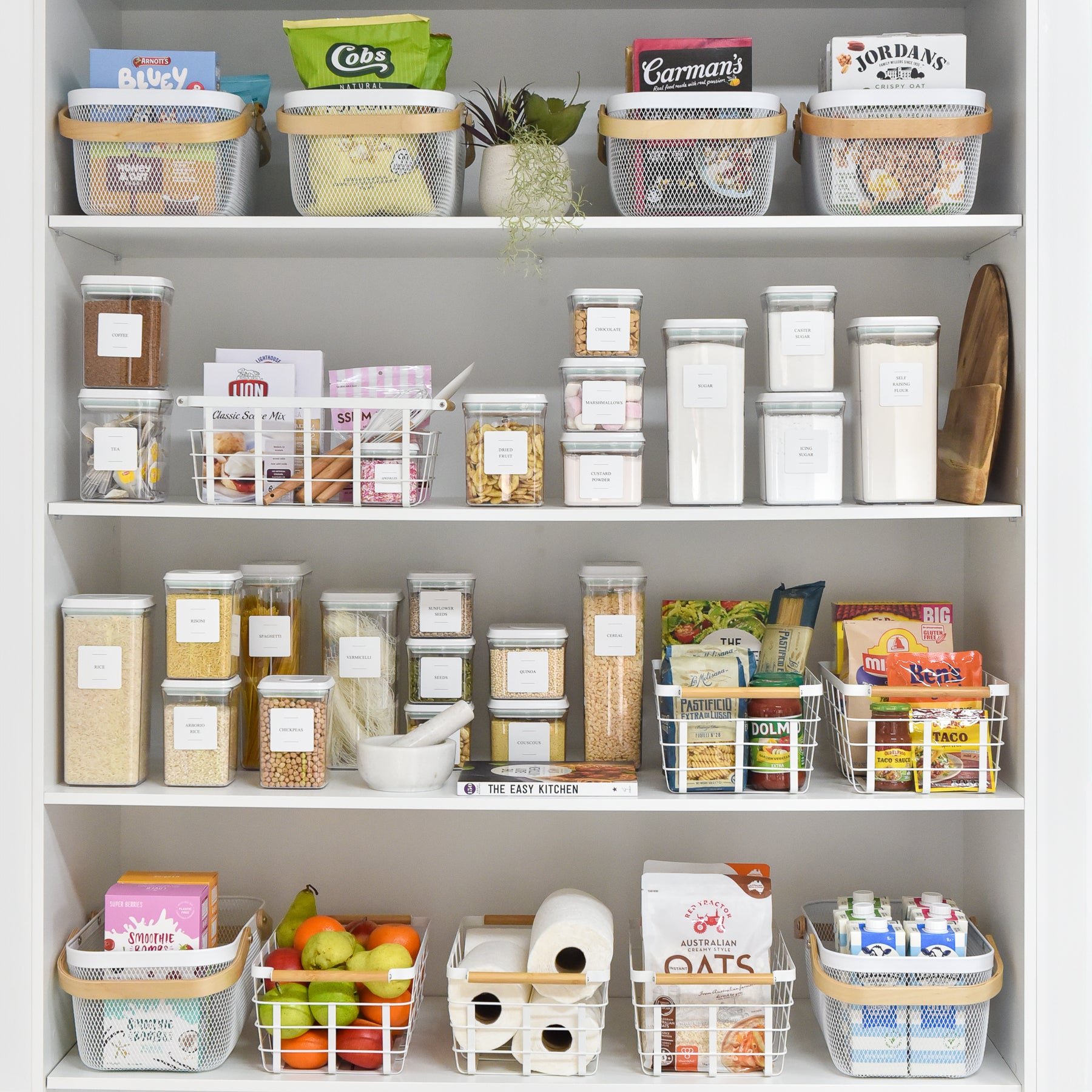 Blissful Pantry Organisation Set - White