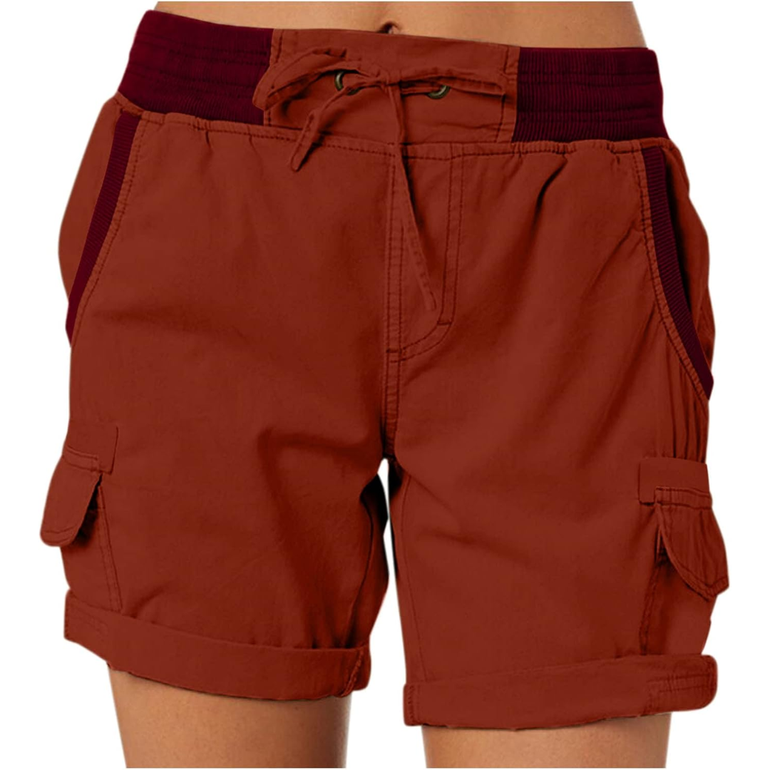 High waist ladies casual loose shorts