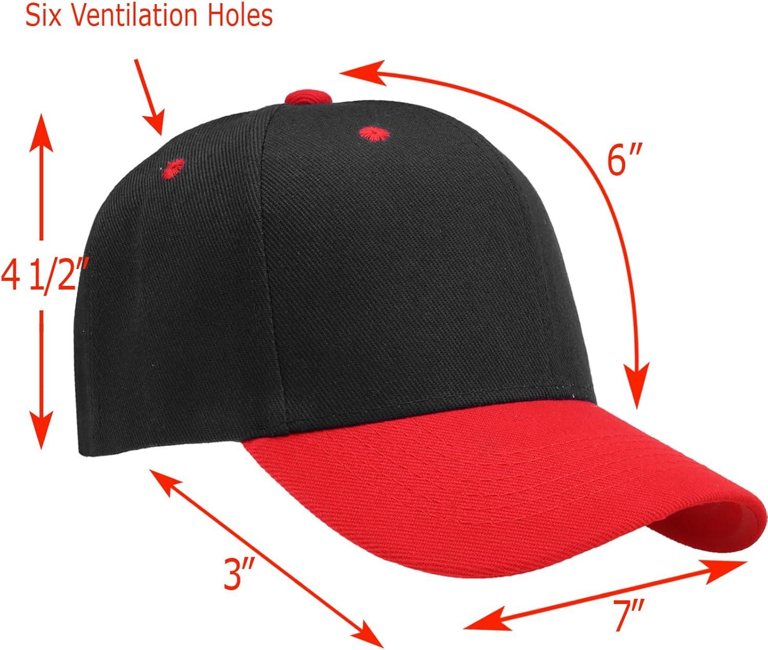Falari Wholesale Bulk Lot 12-Pack Baseball Cap Adjustable Size Plain Blank Solid Color