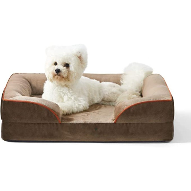 Orthopedic Dog bed - Waterproof . Foam Sofa with Nonskid Bottom Couch | Pet Bed for Dogs & Cats
