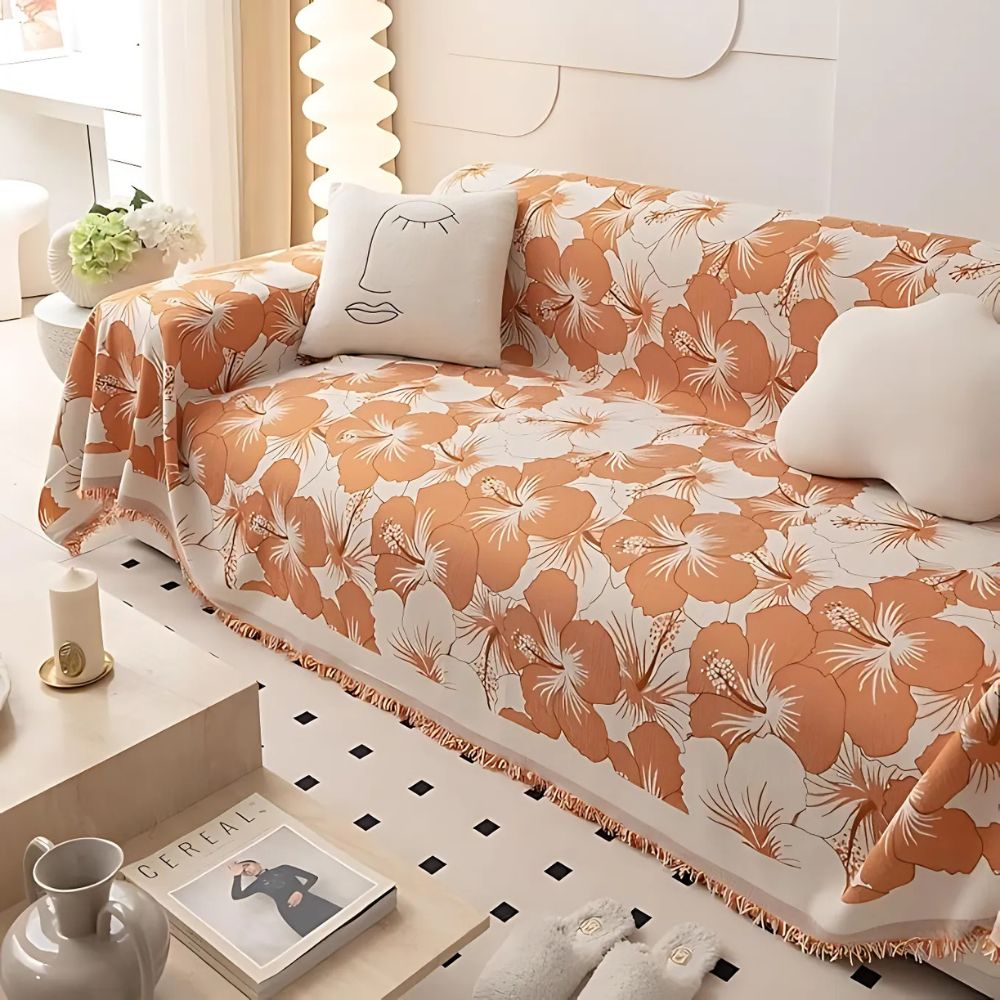 Hibiscus Garden Couch Cover