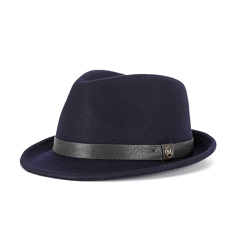 Hat Autumn And Winter Pure Wool Bowler Hat Woolen Retro   Hat Roll Along Felt Hat