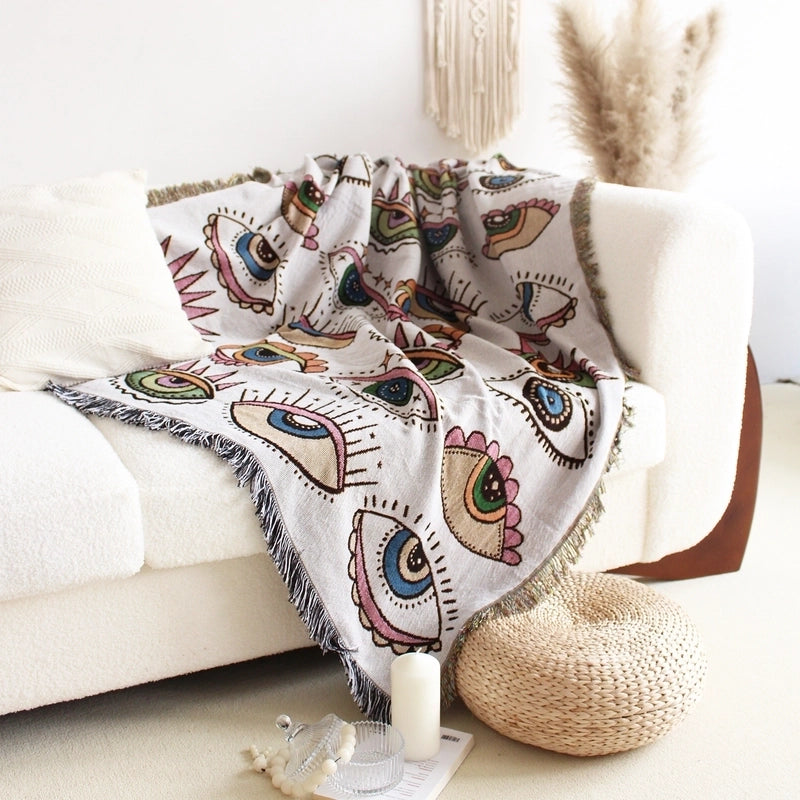 Fashion Flower Butterfly Cotton Blanket