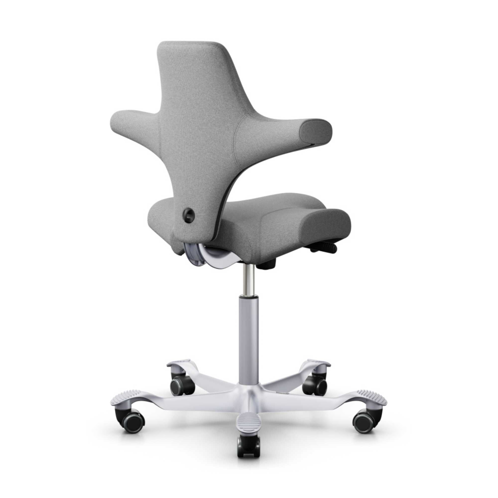 Capisco 8106 Ergonomic Chair. Grey/Silver