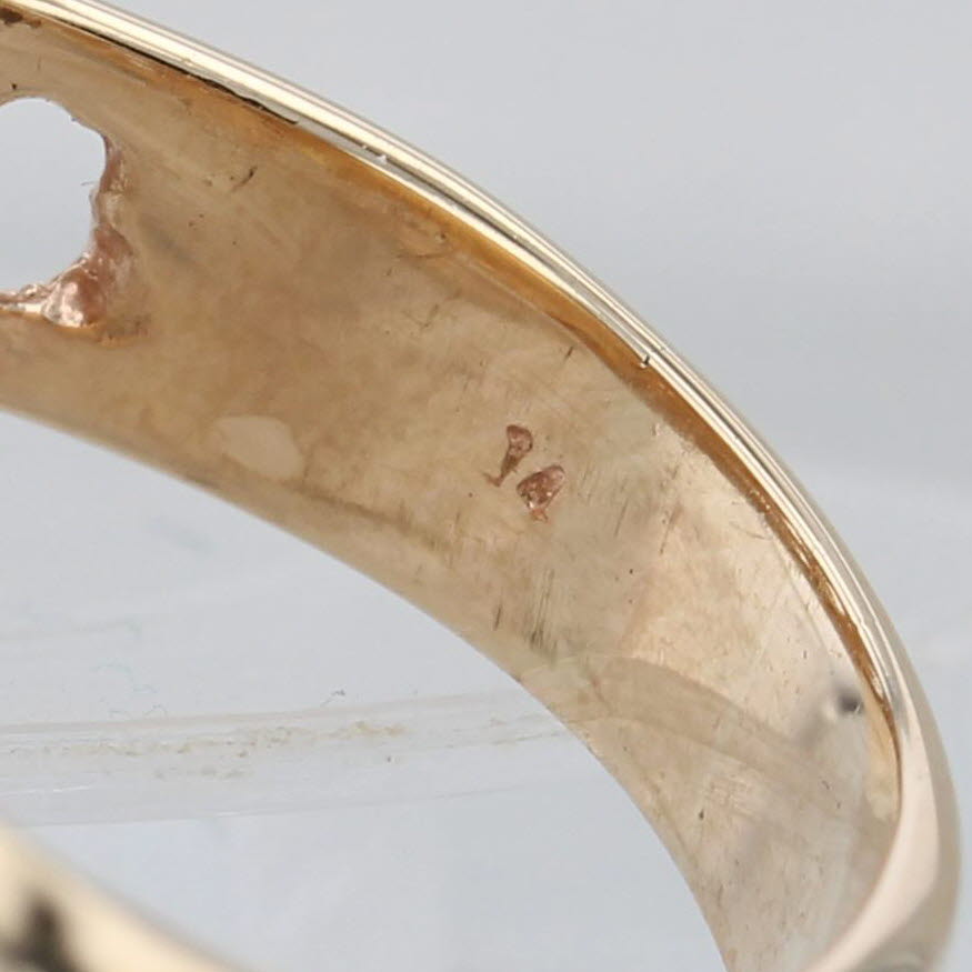 0.43ctw Diamond Halo American Indian 2.50 1929 Coin Ring 14k 900 Gold Size 11.25