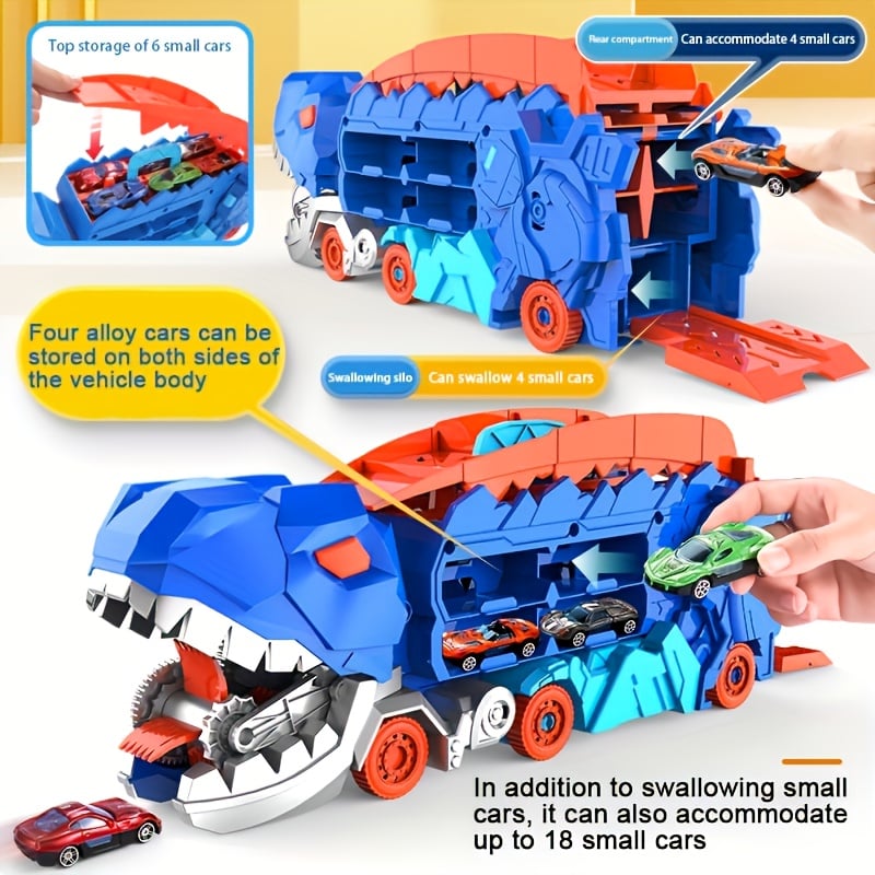 🚗 FREE SHIPPING🚗Transport Dinosaur Truck with Foldable Sliding