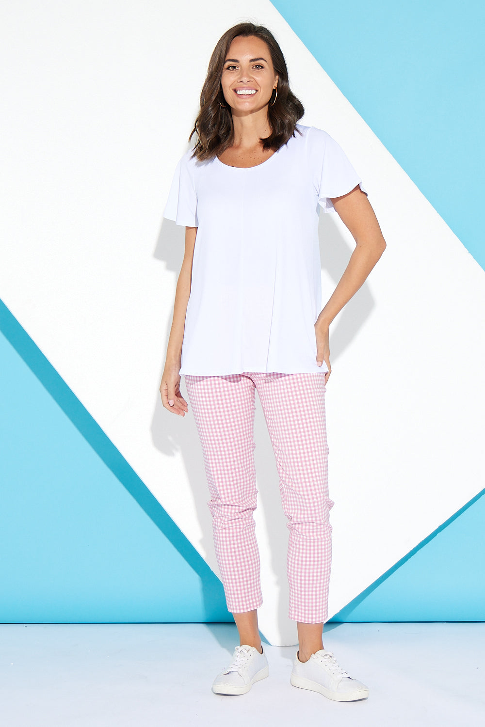 Moira Pants - Pink Gingham