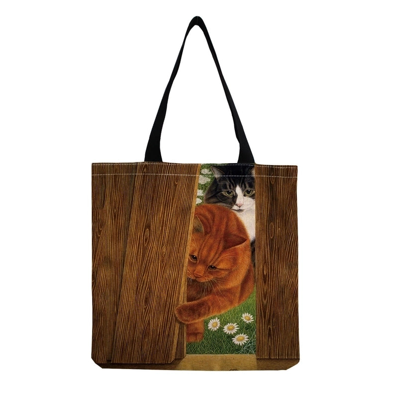 Women's Cute Cat Shopping Bags
