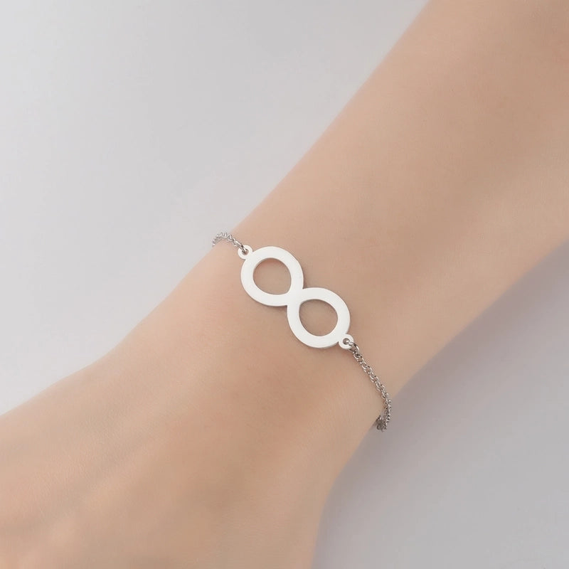 Minimalist Geometric Titanium Steel Bracelets Plating No Inlaid Stainless Steel Bracelets