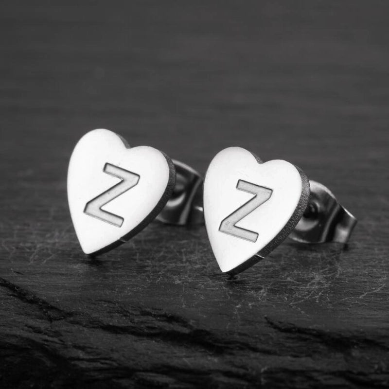 1 Pair Fashion Letter Heart Shape Plating 304 Stainless Steel 18K Gold Plated Ear Studs