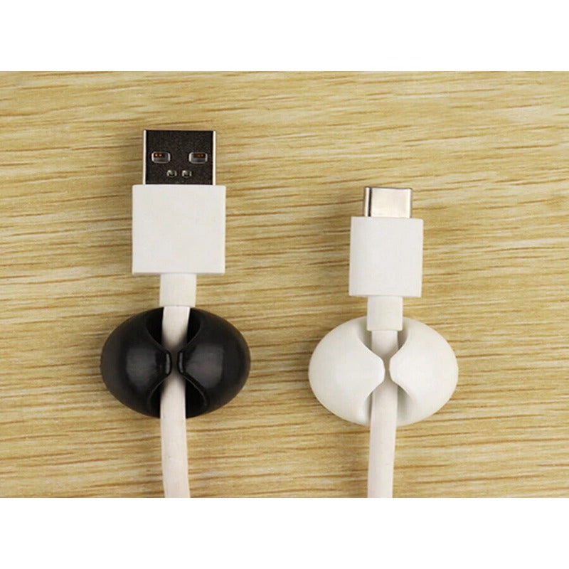 4 Pcs Cable Organizer . Adhesive Cable Clips Holder