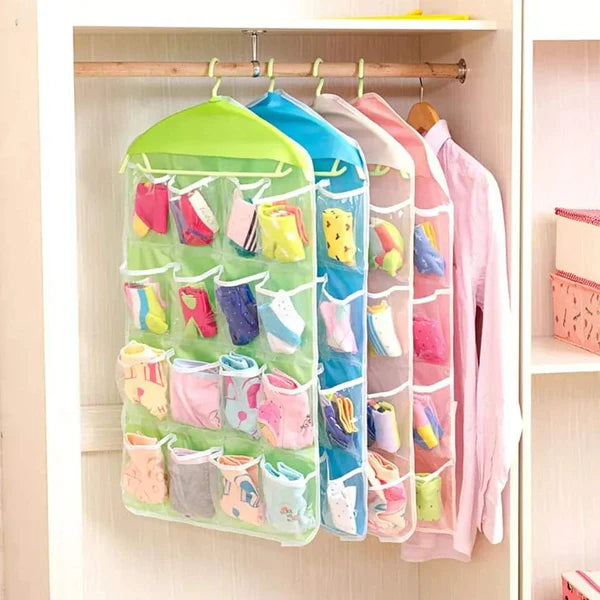 Multipurpose 16 grid socks/ties. baby beebs organizer
