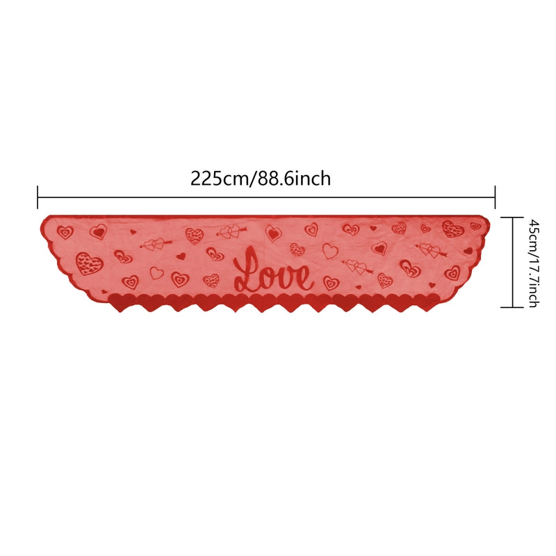 Valentine'S Day Casual Elegant Romantic Heart Shape Solid Color Polyester Tablecloths