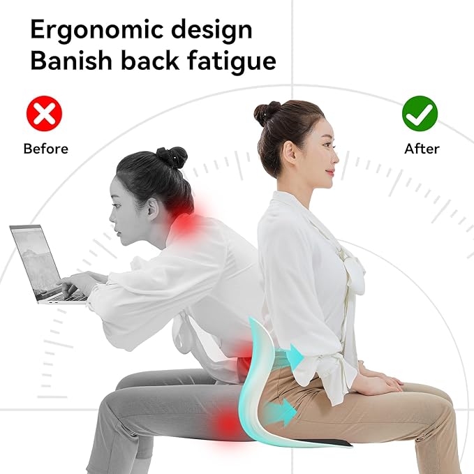 ERGONOMIC SEAT CUSHION – MEMORY FOAM SUPPORT