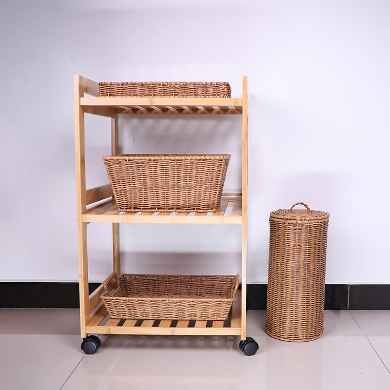 Imitation rattan basket