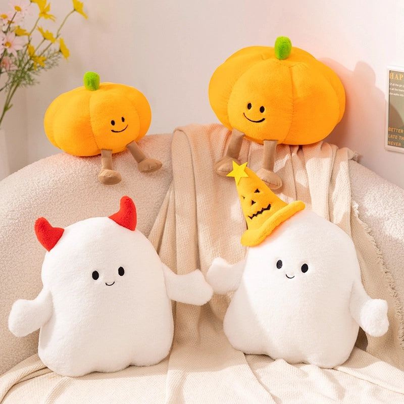 Halloween Elf Demon Plush Pumpkin Sofa Cushion Happy Halloween Demon Ghost Pillow