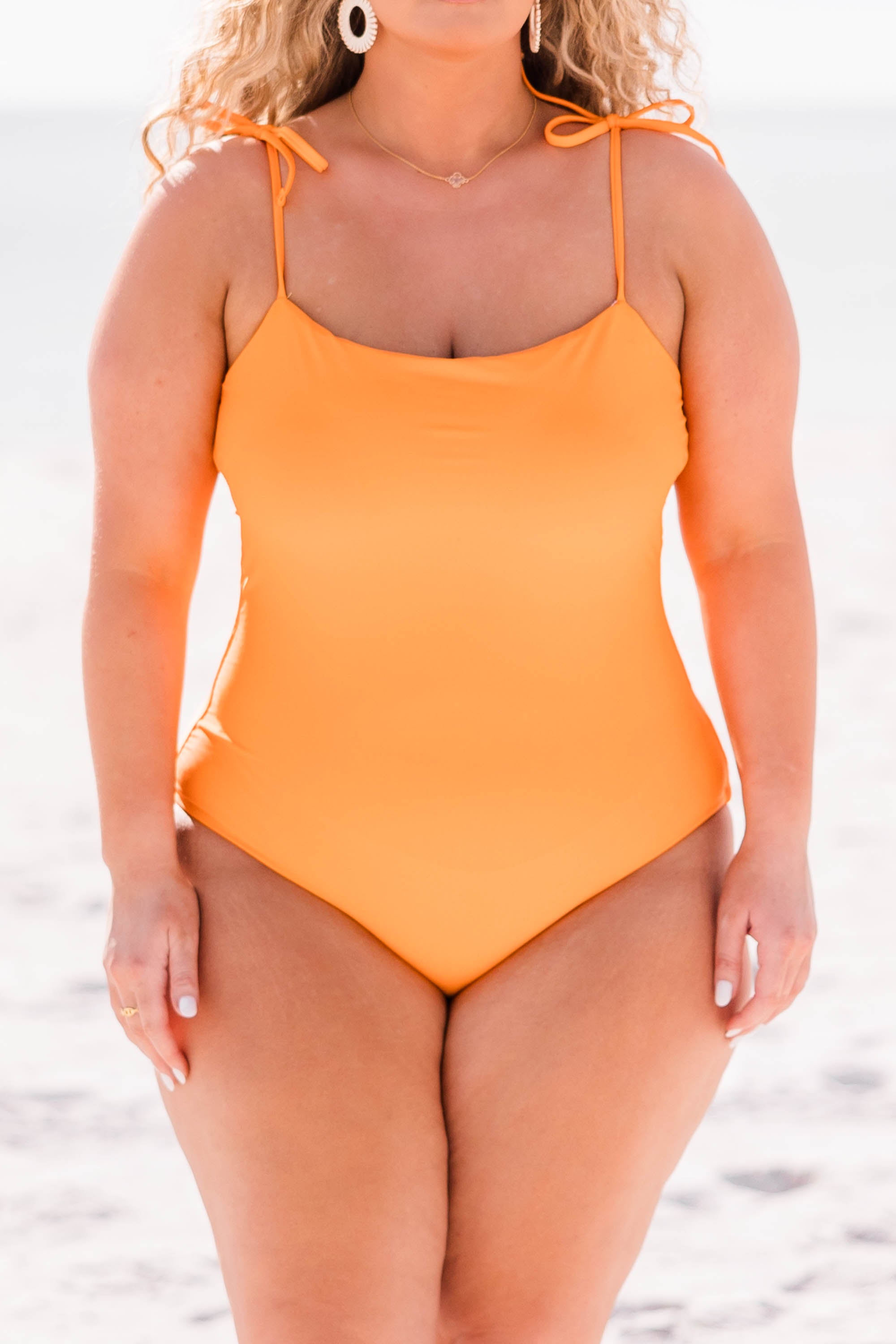 Seaside Sweetheart Swimsuit. Orange