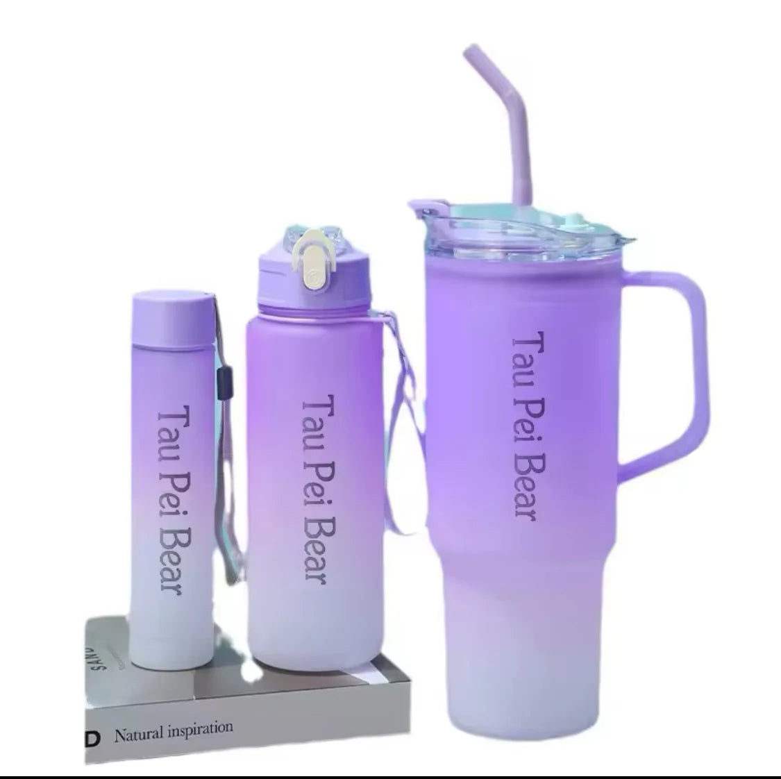 Gradient Tumbler And Bottles (Set of 3)