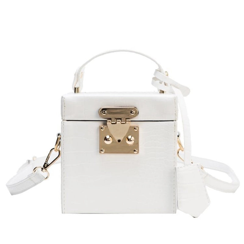 New Crocodile Pattern Box Versatile Shoulder Fashion Popular Messenger Bag