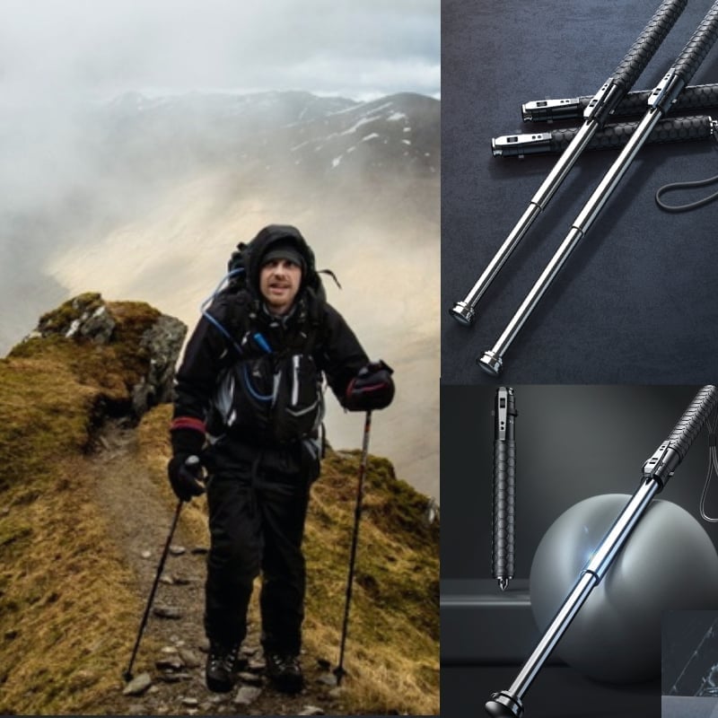 🔥(Last Day Promotion - 50% OFF)Enhanced Automatic Retractable Hiking Stick. BUY 2 FREE VIP SHIPPING