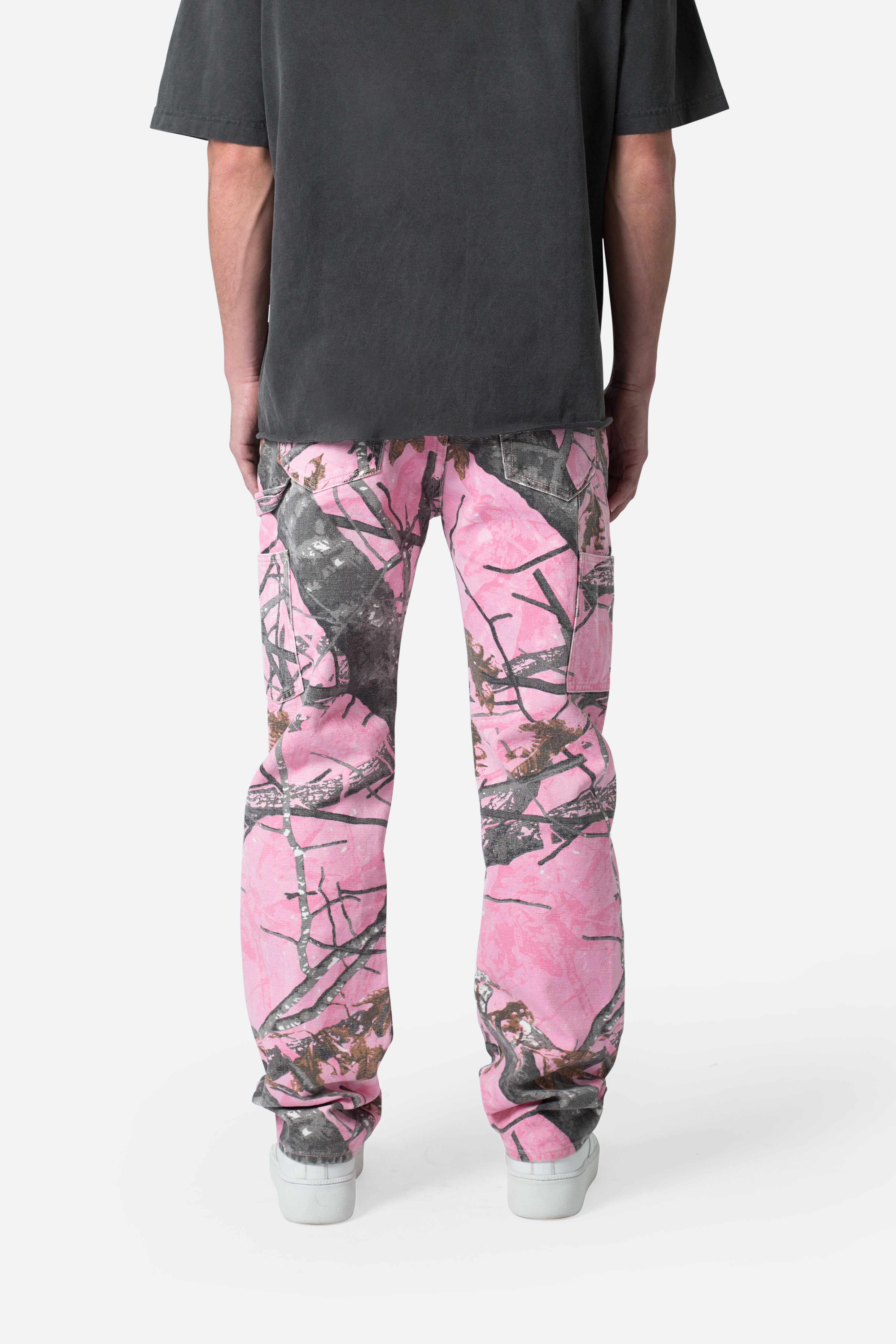 V603 Camo Carpenter Pants - Pink