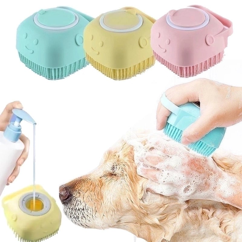 Pet Shower Brush Dog Massage Brush Pet Massage Gloves Cat Petting Hair Removal Brush Pet Supplies Miracle Baby Sponge