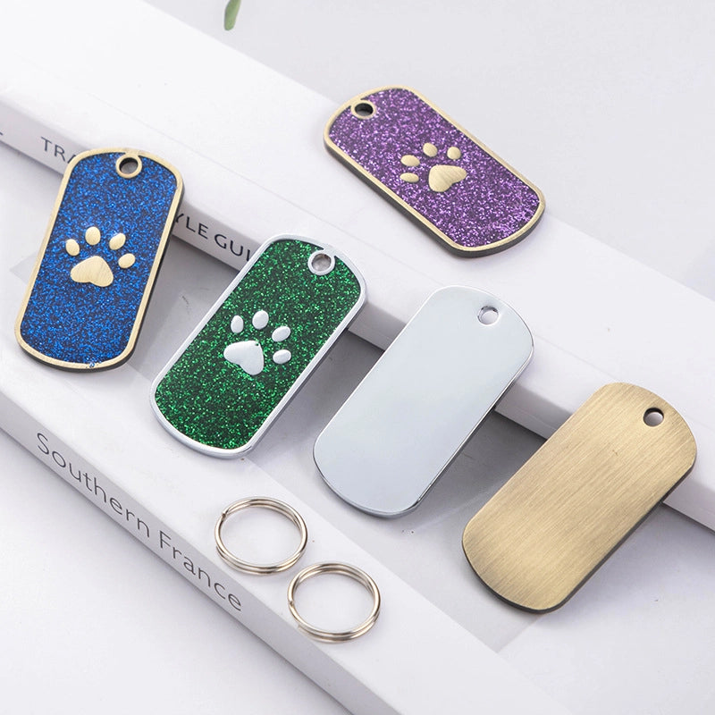 Minimalist Metal Footprint Pet Accessories