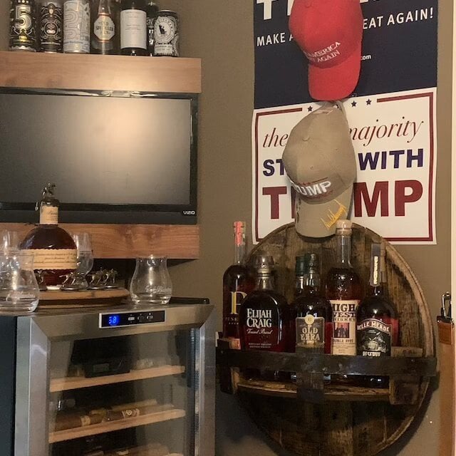 🔥HOT SALE🎉Bourbon whiskey barrel shelf 🍷