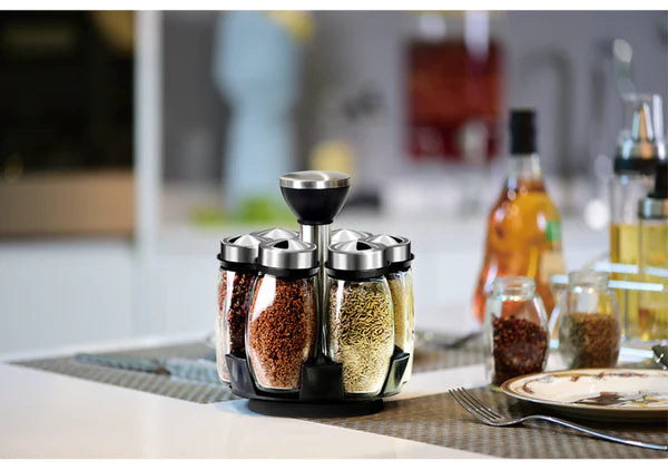 360° Rotating Spice Jar Set