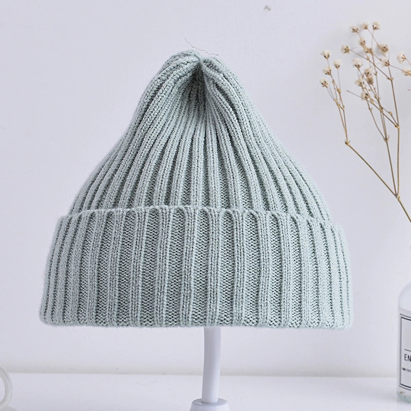 Korean Style Children's Knitted Hat Spring And Autumn Candy Color Baby Kids Boys And Girls Baby Wool Autumn And Winter Fashion