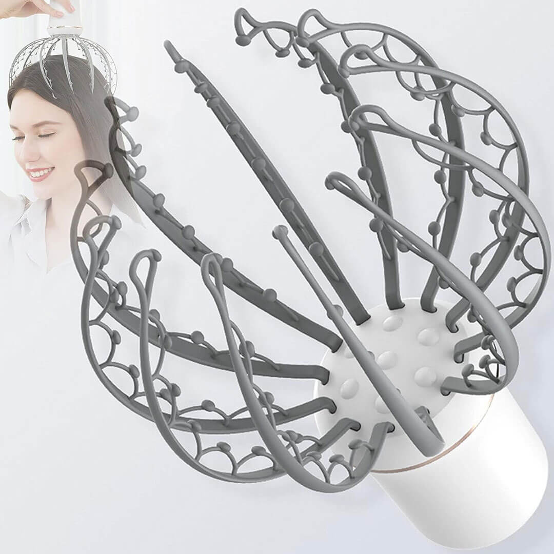 Portable Electric Scalp Massager with 12 Claws